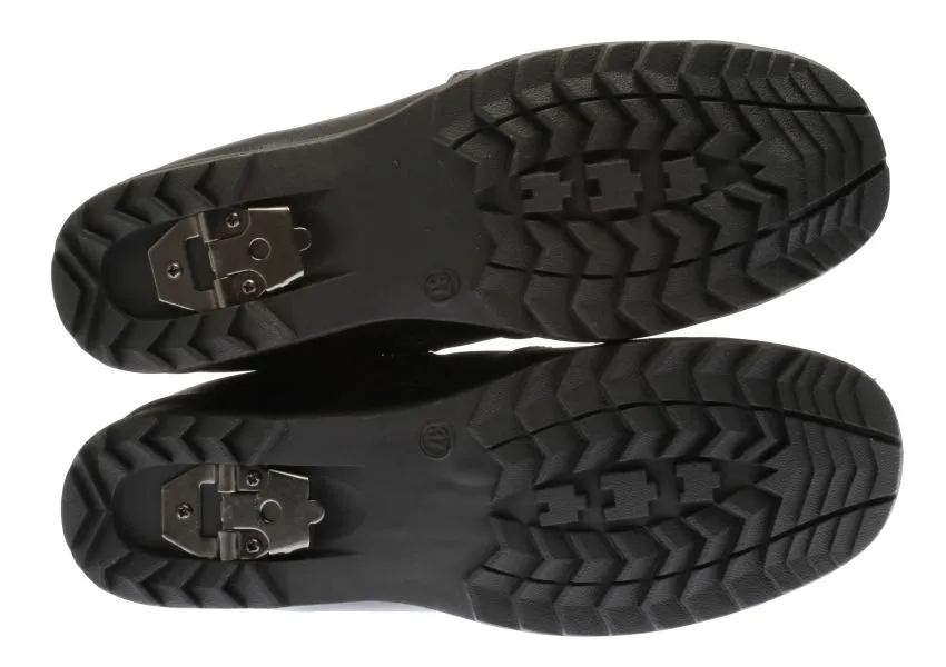 Side Zipper Grip Black Vegan Winter Boot
