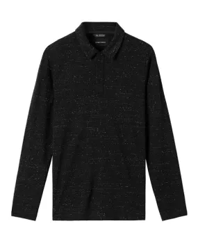 Signals Long Sleeve Polo Static Black