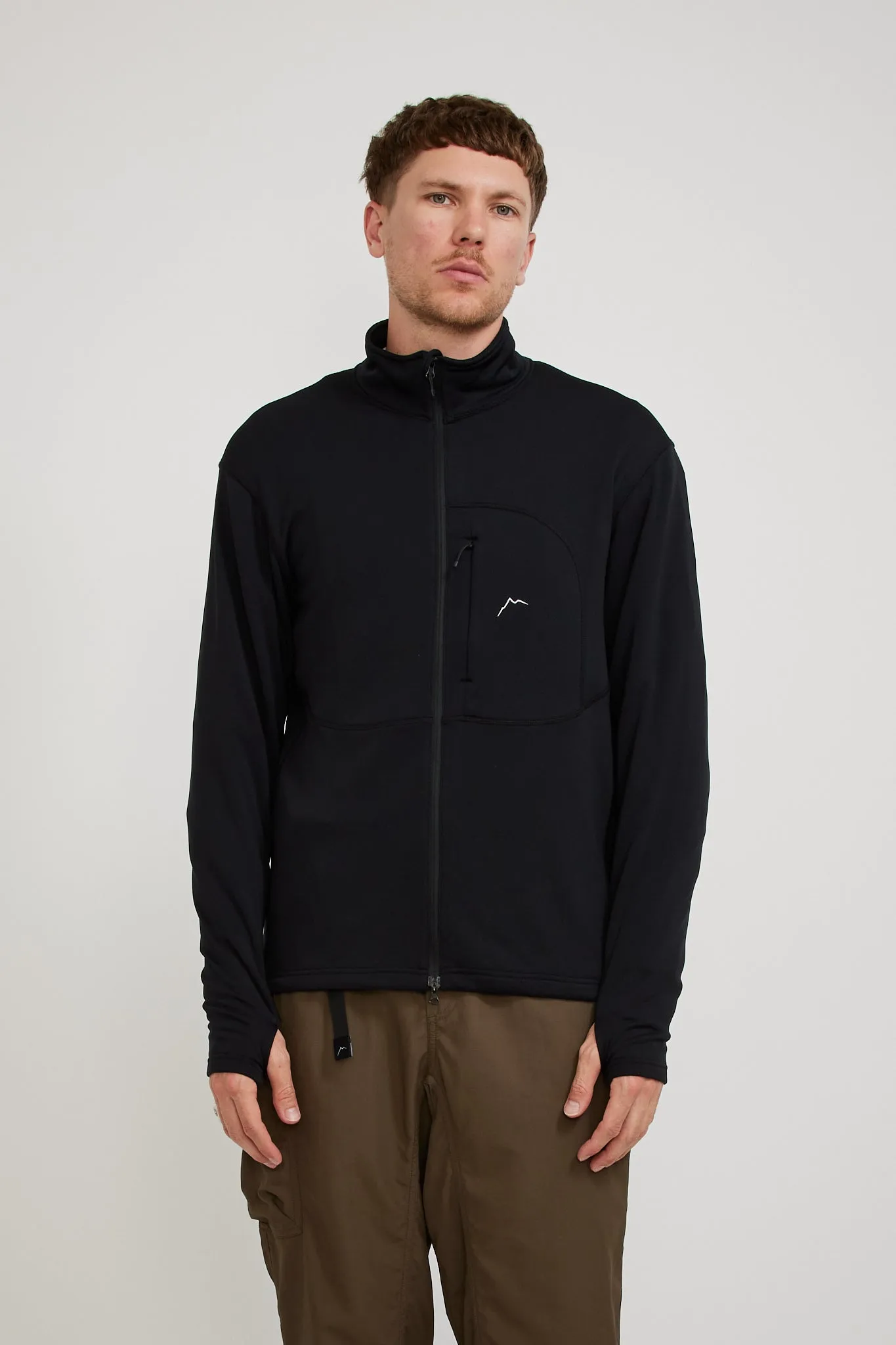 Single Pocket Powergrid Jacket Black
