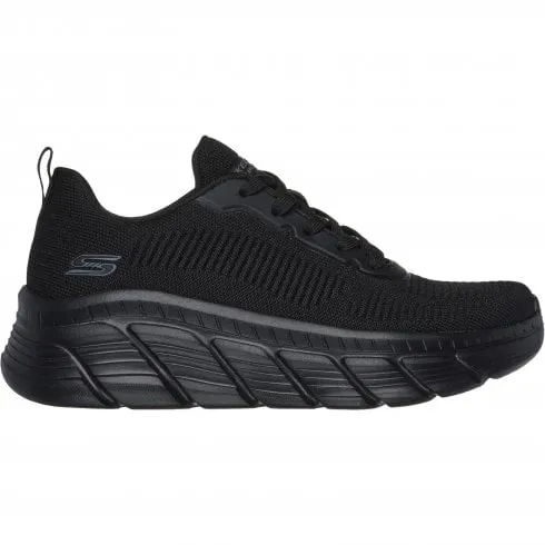 Skechers Bobs B Flex Hi Flying | Black | Womens Lace Up Trainers