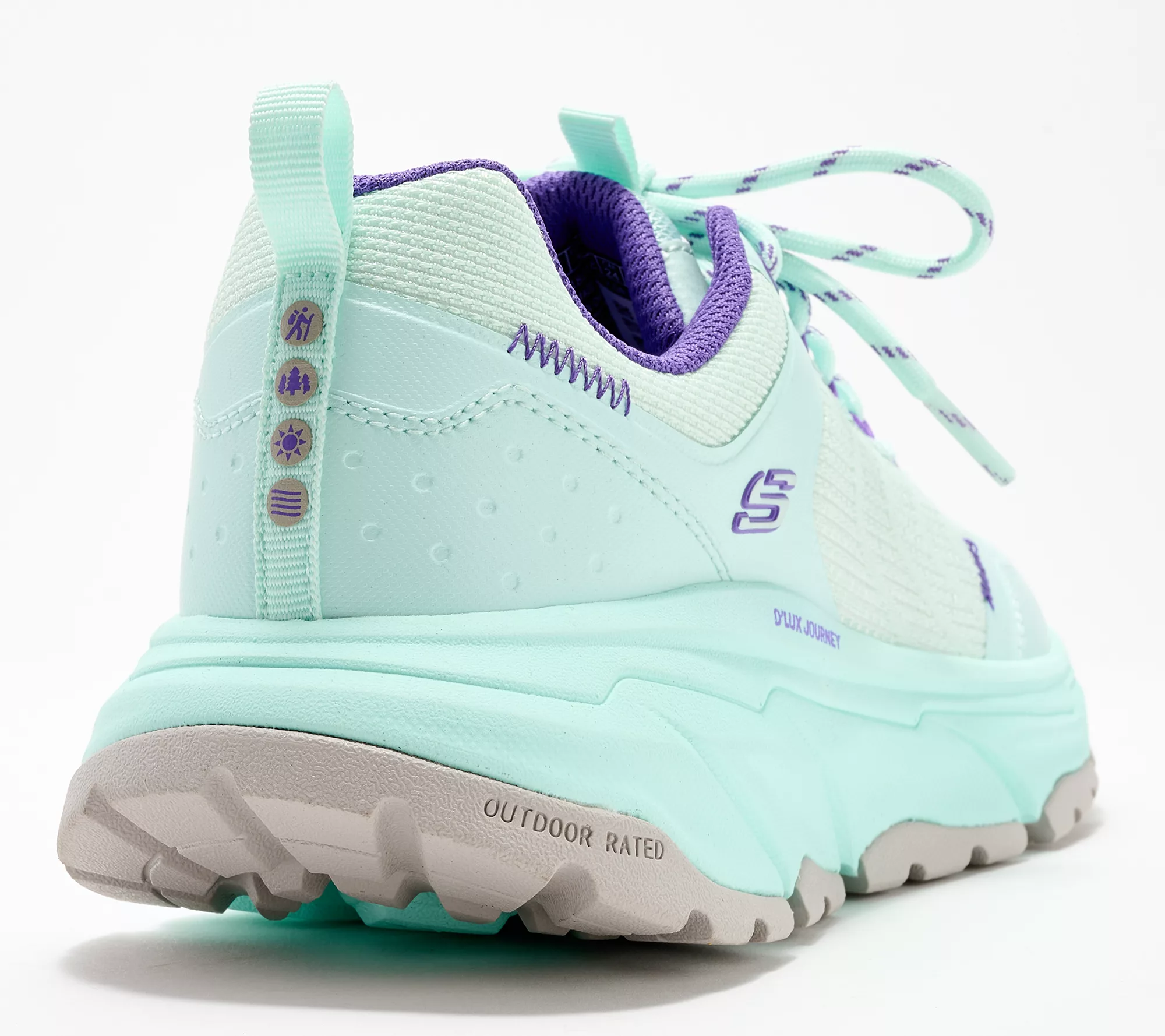 Skechers D'Lux Journey Knit Lace-Up Sneakers - Verbena