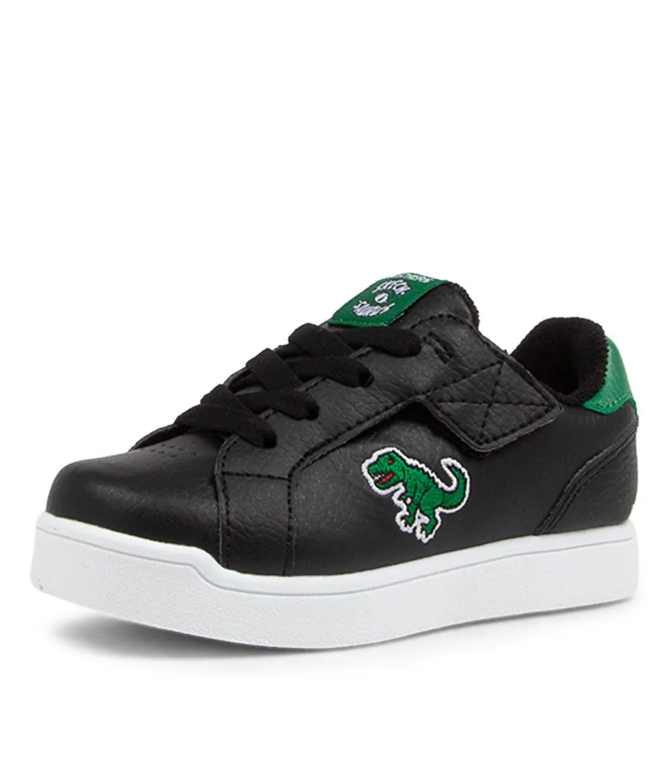 SKECHERS E-pro Tot Black Green Kids Sneakers