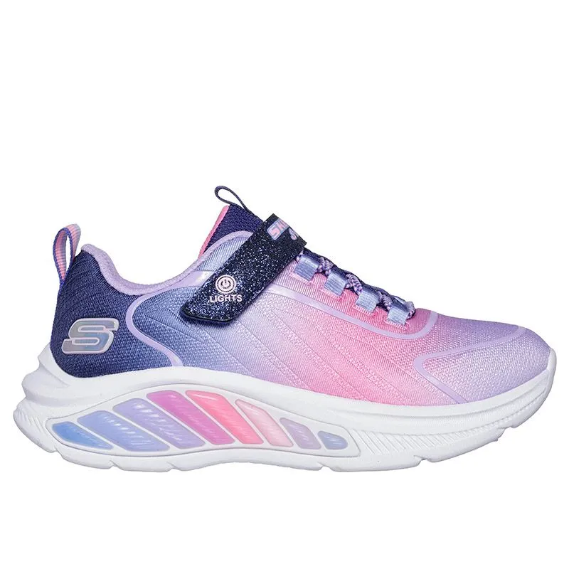Skechers Kids' Rainbow Cruisers Junior Light Up Trainers Navy / Multi - SS24