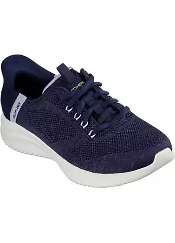 Skechers Ladies Blue Hands Free Slip-ins Ultra Flex 3.0 Trainers