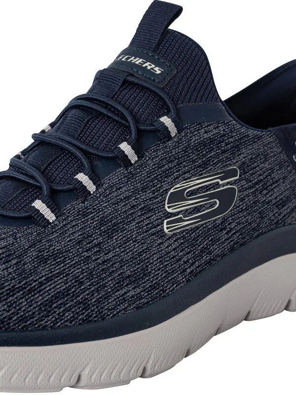 Skechers Slip-ins Summits Key Pace Trainers - Navy