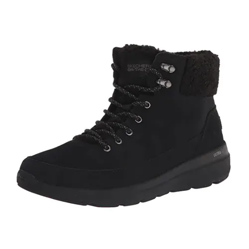 Skechers Women's Glacial Ultra - Woodlands Boot Black