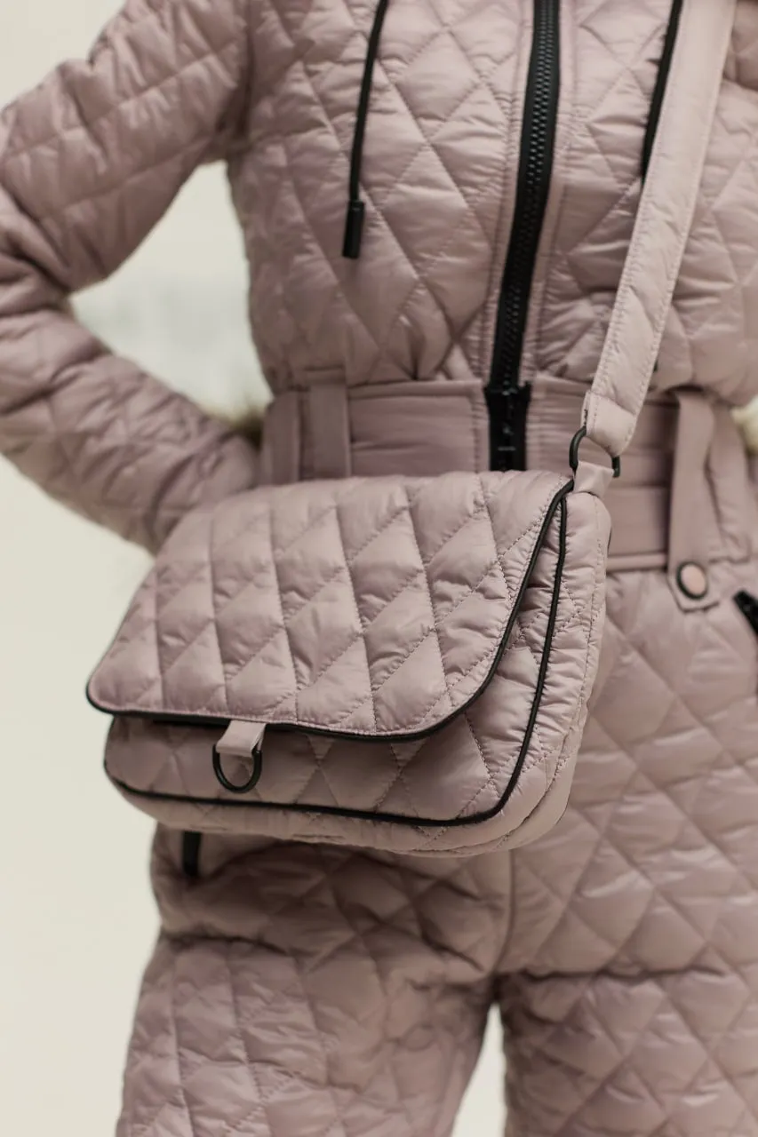 Ski/Snowboard Suit with Fur Trim Mitten & Cross Body Bag