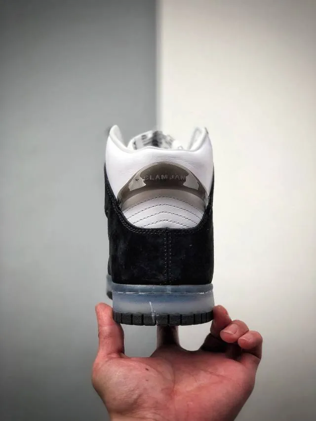 Slam Jam x Nike Dunk High Black White