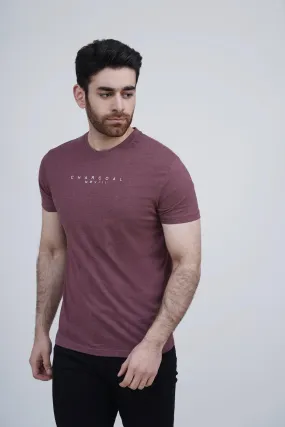 SLEEPWEAR T SHIRT MAROON MELANGE