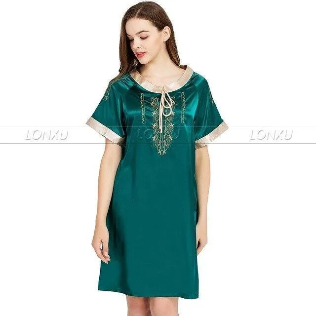 Sleepwear-Women's Nightdress, Silk