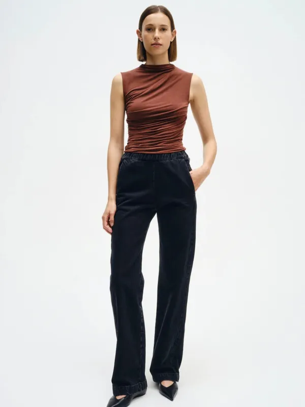 Sleeveless Twist Top - Nutshell