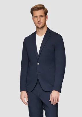 Slim fit: sports jacket with patch pockets