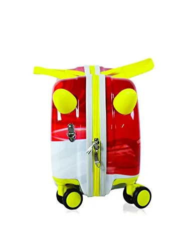 Smiley 16 Inch Ride-On Cruizer Carry-On By Atm Luggage (One Size, Red)