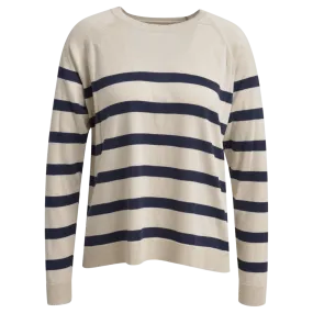 Smith & Soul Fine Knit Striped Raglan Pullover