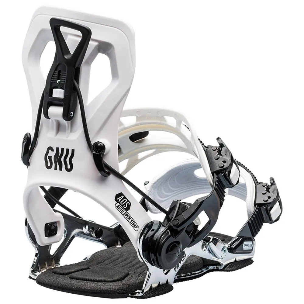 Snowboard binding Gnu ---Psych White