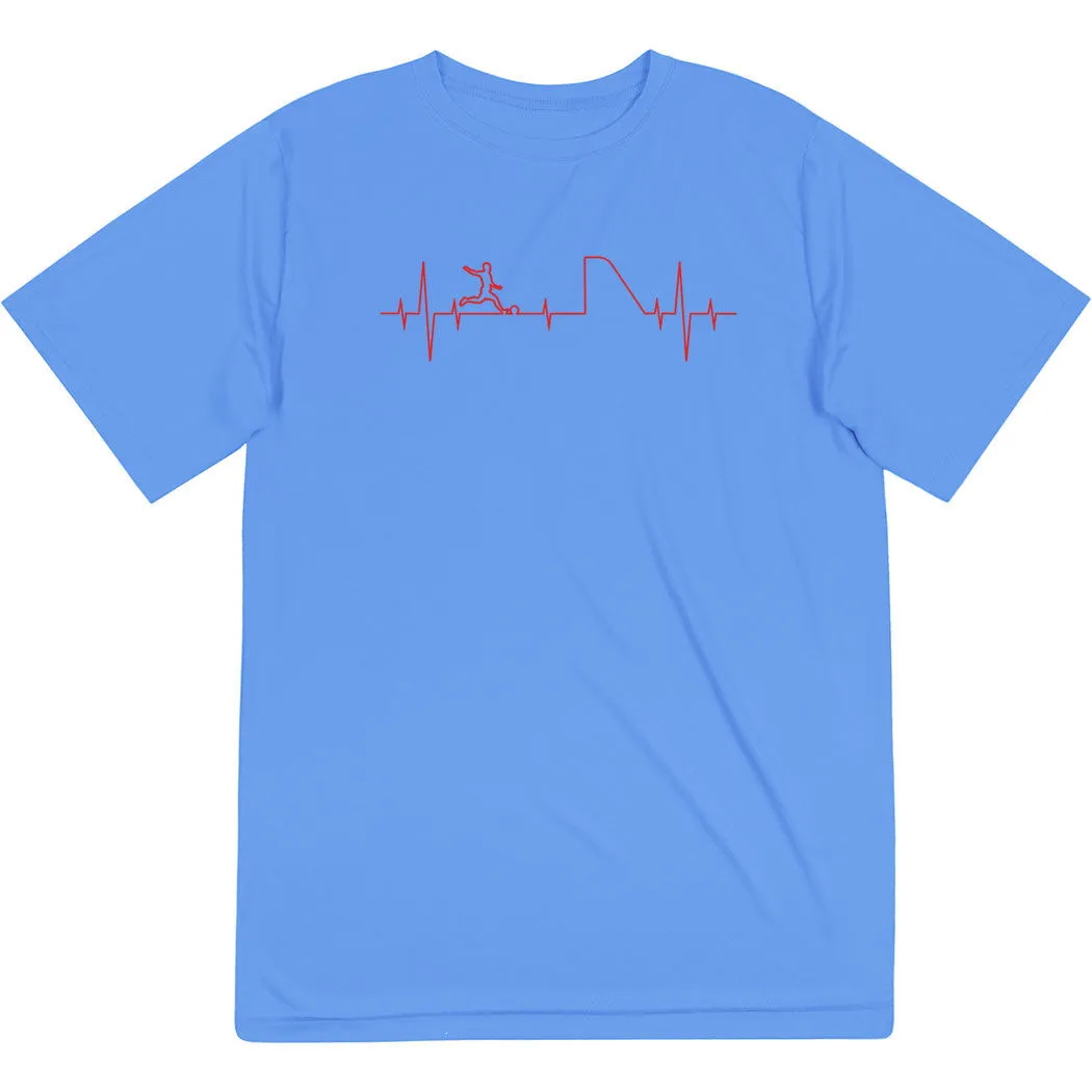 Soccer Short Sleeve Performance Tee - Soccer Heartbeat 