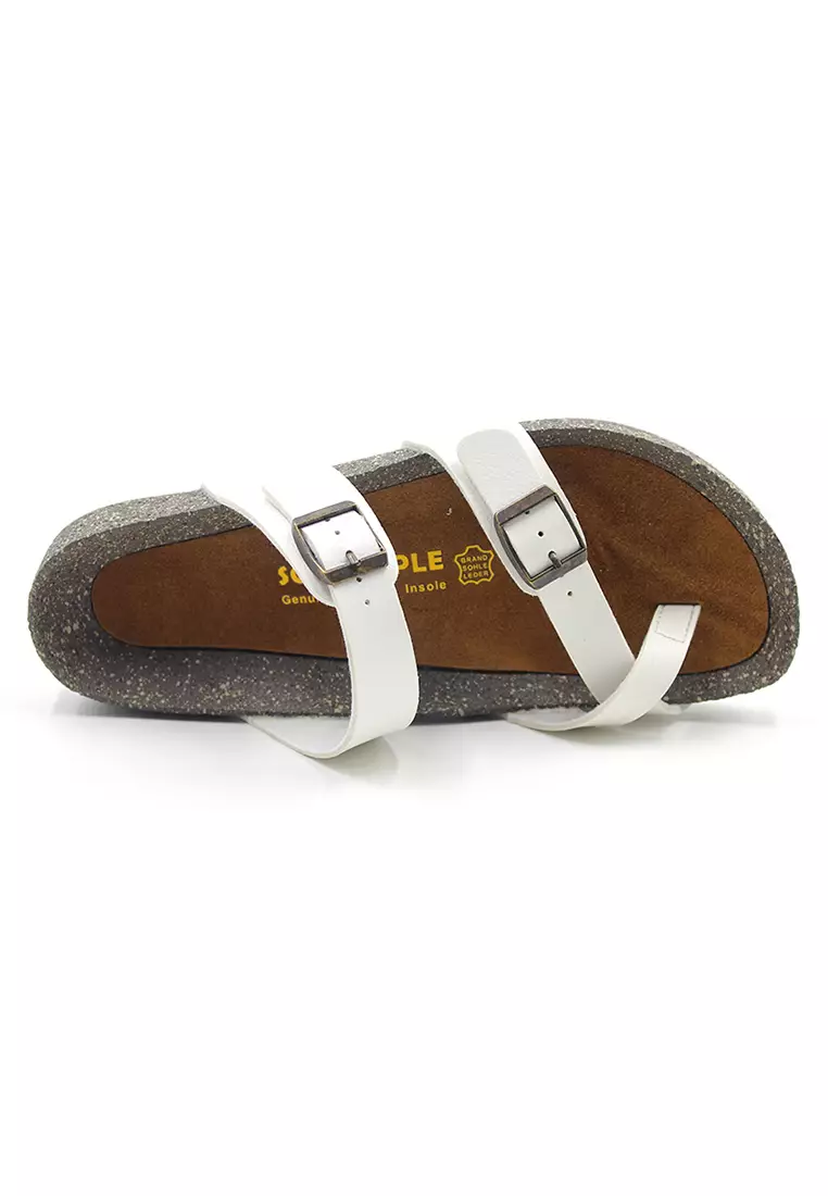 SoleSimple Dublin - White Sandals & Flip Flops & Slipper