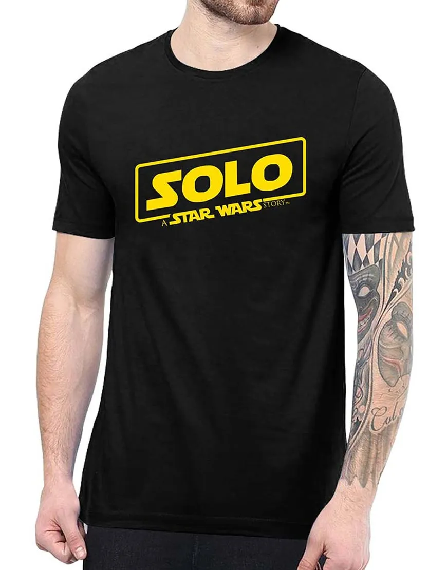 Solo A Star Wars Story T Shirt - Yellow Logo Shirt