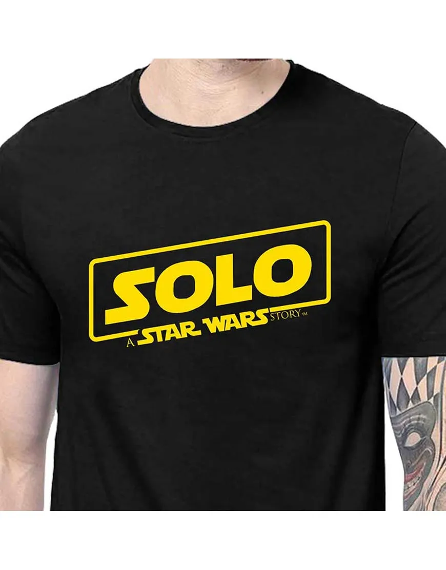 Solo A Star Wars Story T Shirt - Yellow Logo Shirt