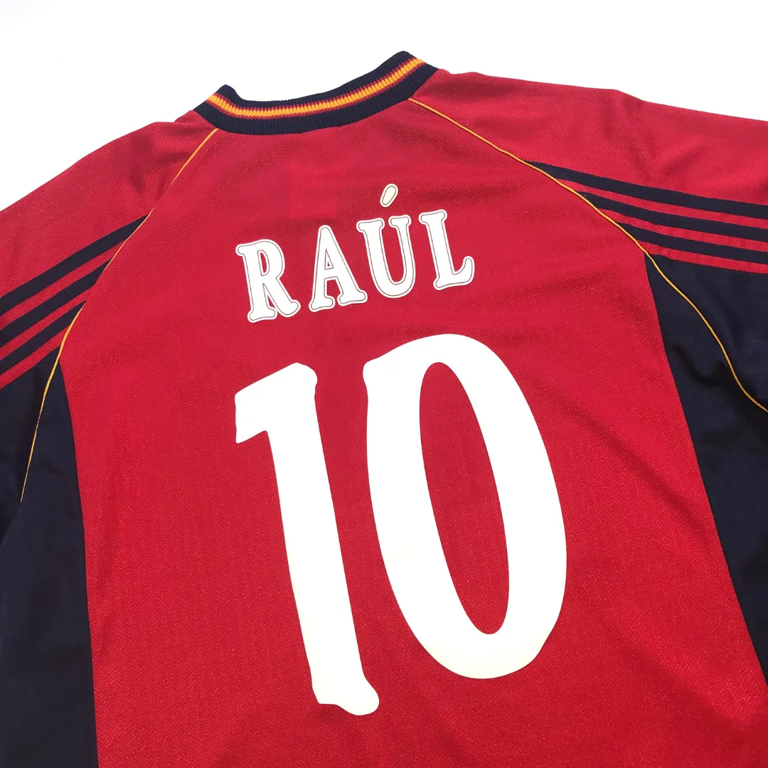 Spain Vintage Raul Adidas 1998 Football Shirt XL