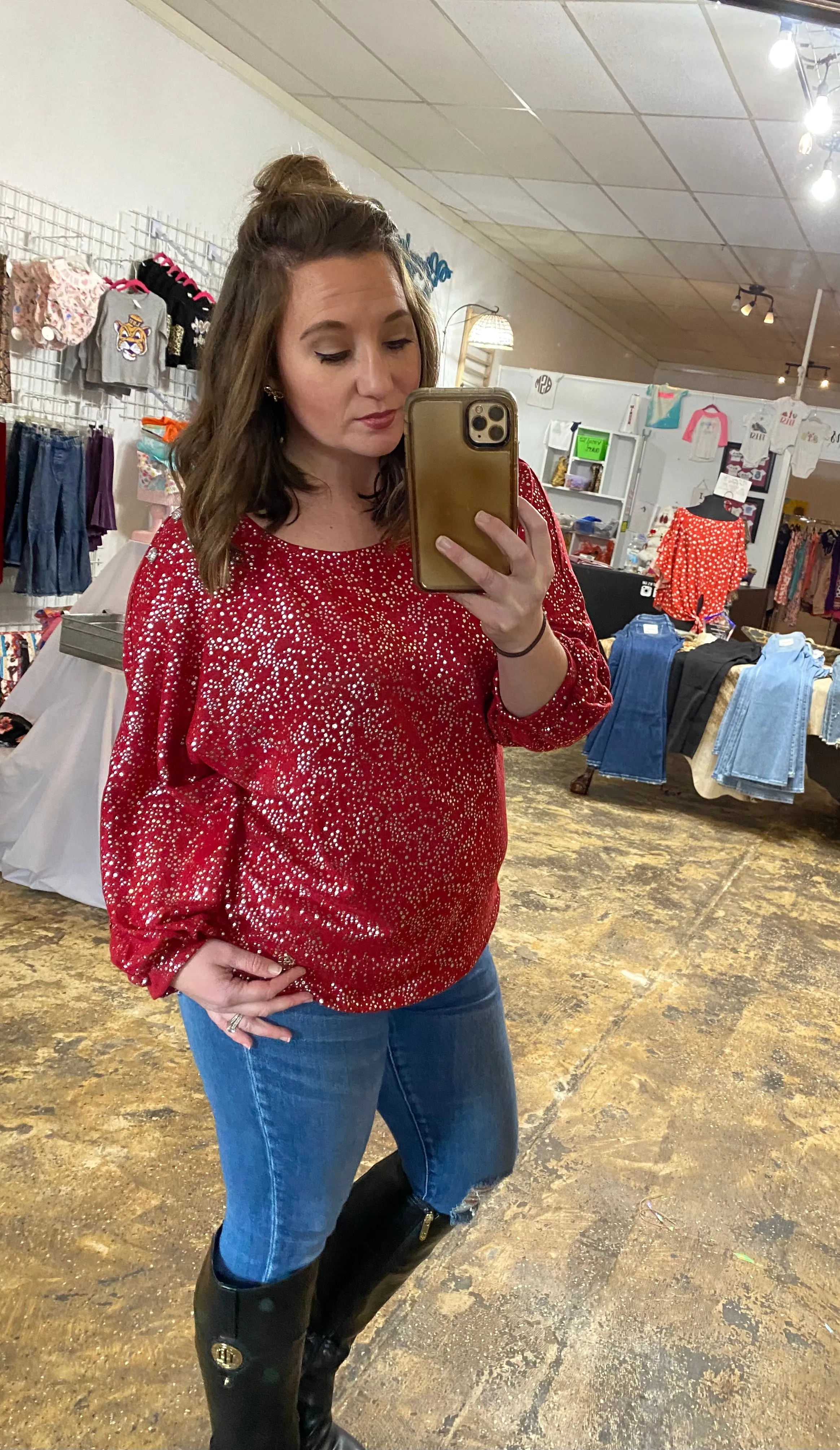 Sparkles of Red Top