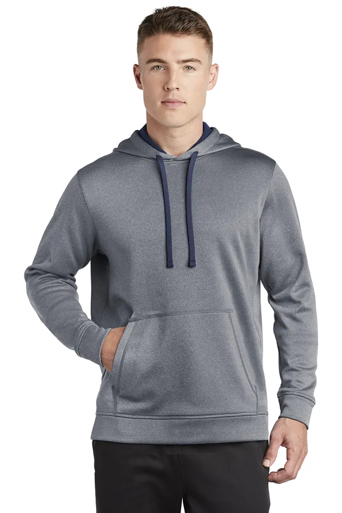 Sport-Tek Heather Fleece Hooded Pullover. ST264.