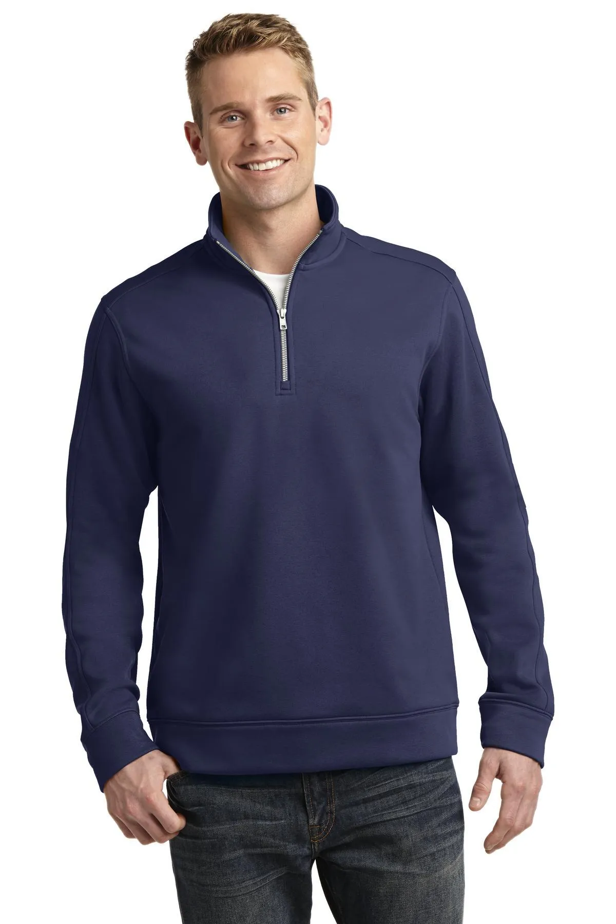 Sport-Tek Repel Fleece 1/4-Zip Pullover ST291 True Navy