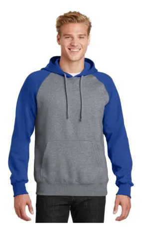 Sport-Tek ST267 Raglan Colorblock Pullover Hooded Sweatshirt