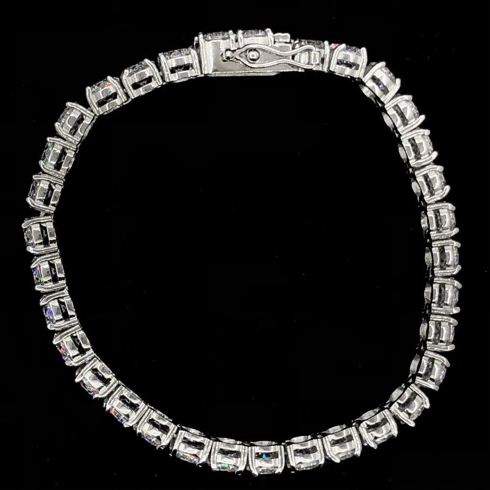 Stainless Steel VVS Iced Out Tennis Bracelet