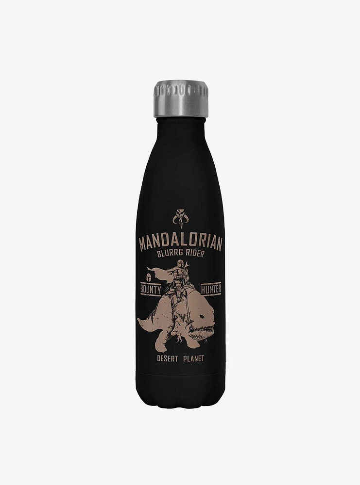 Star Wars The Mandalorian Blurrg Rider Black Stainless Steel Water Bottle