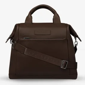 STATUS ANXIETY Womens Comes In Waves Leather Bag - Cocoa