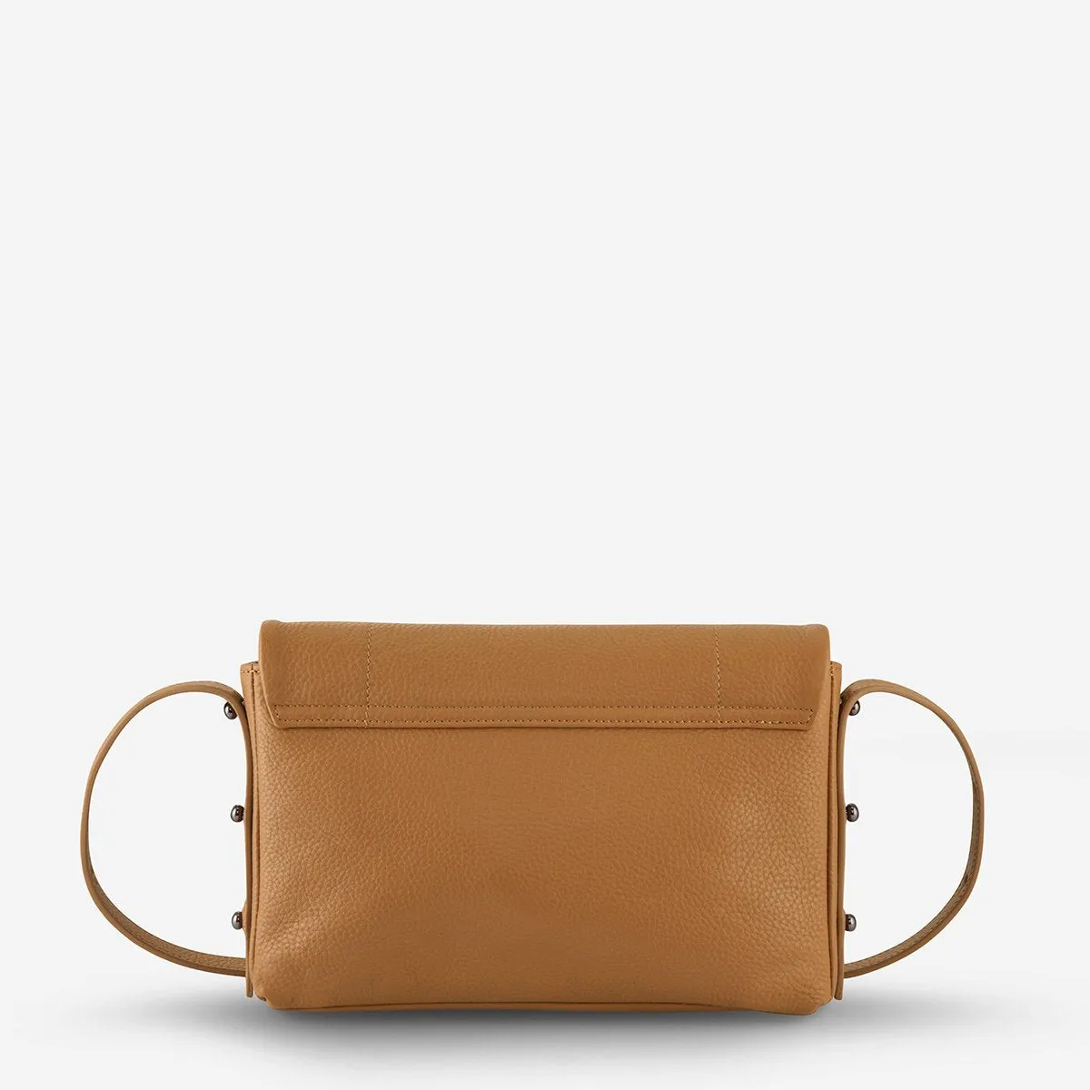 STATUS ANXIETY Womens Succumb Leather Crossbody Bag - Tan Pebble