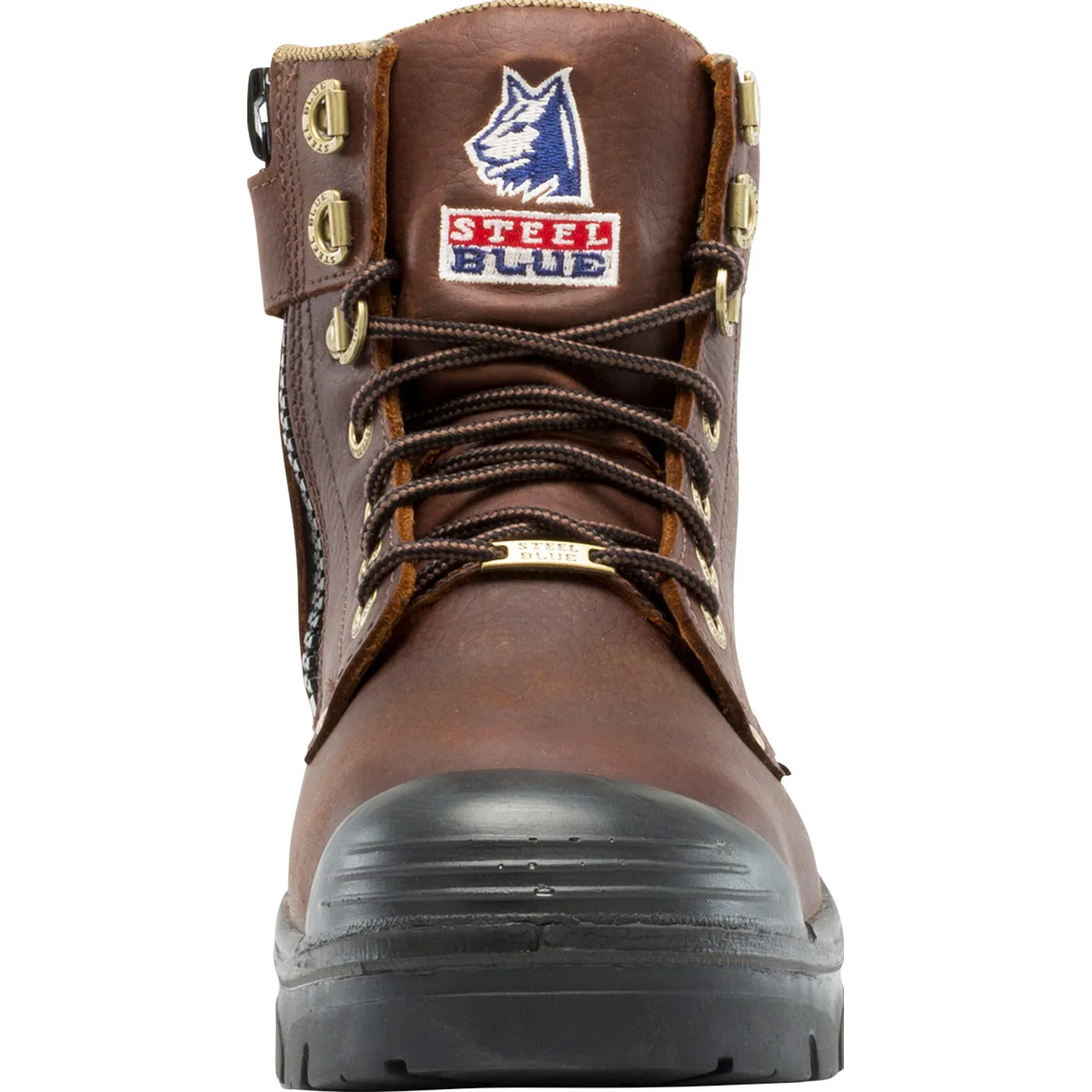 Steel Blue Argyle Zip Bump Steel Toe Internal Metatarsal Puncture-Resisting Zipper Work Boot