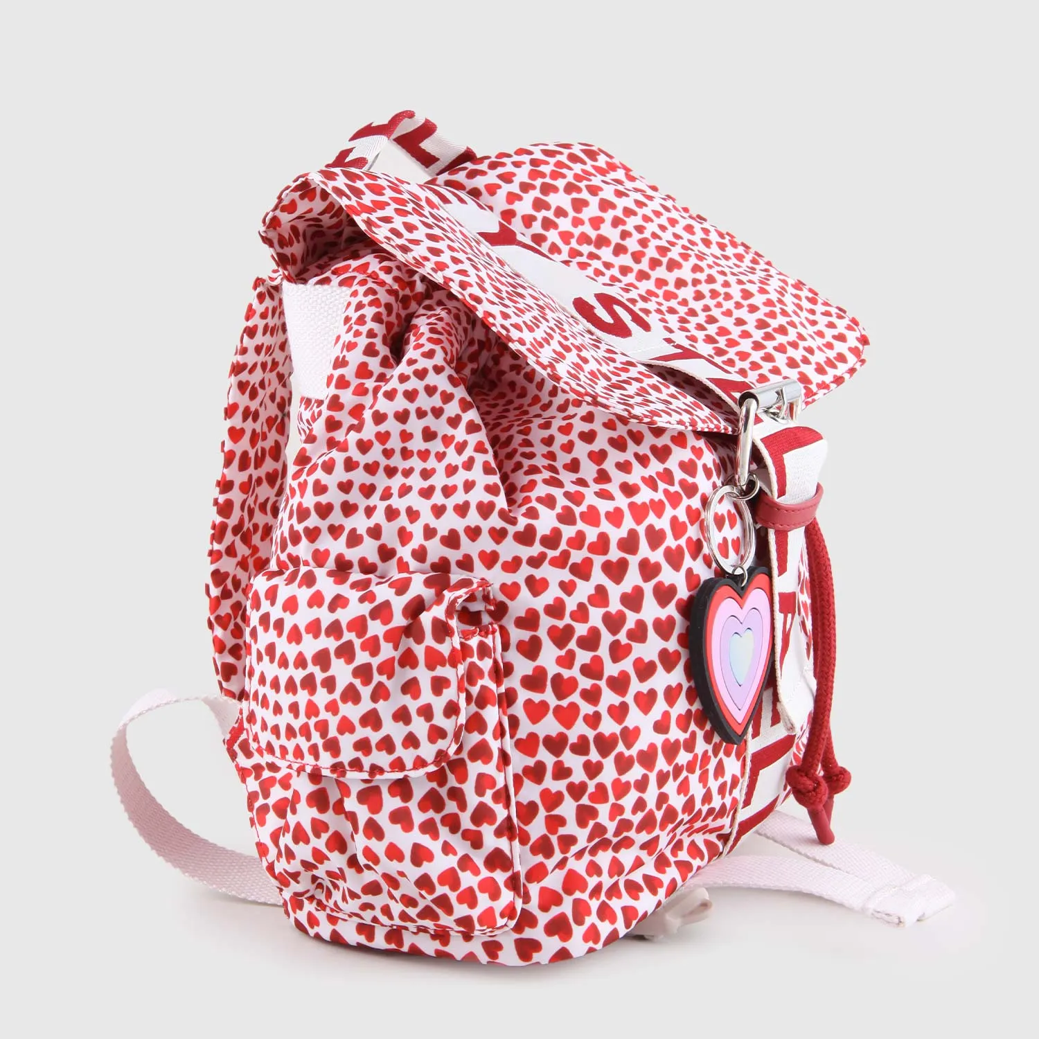 Stella Mccartney Backpack With All-Over Heart Print