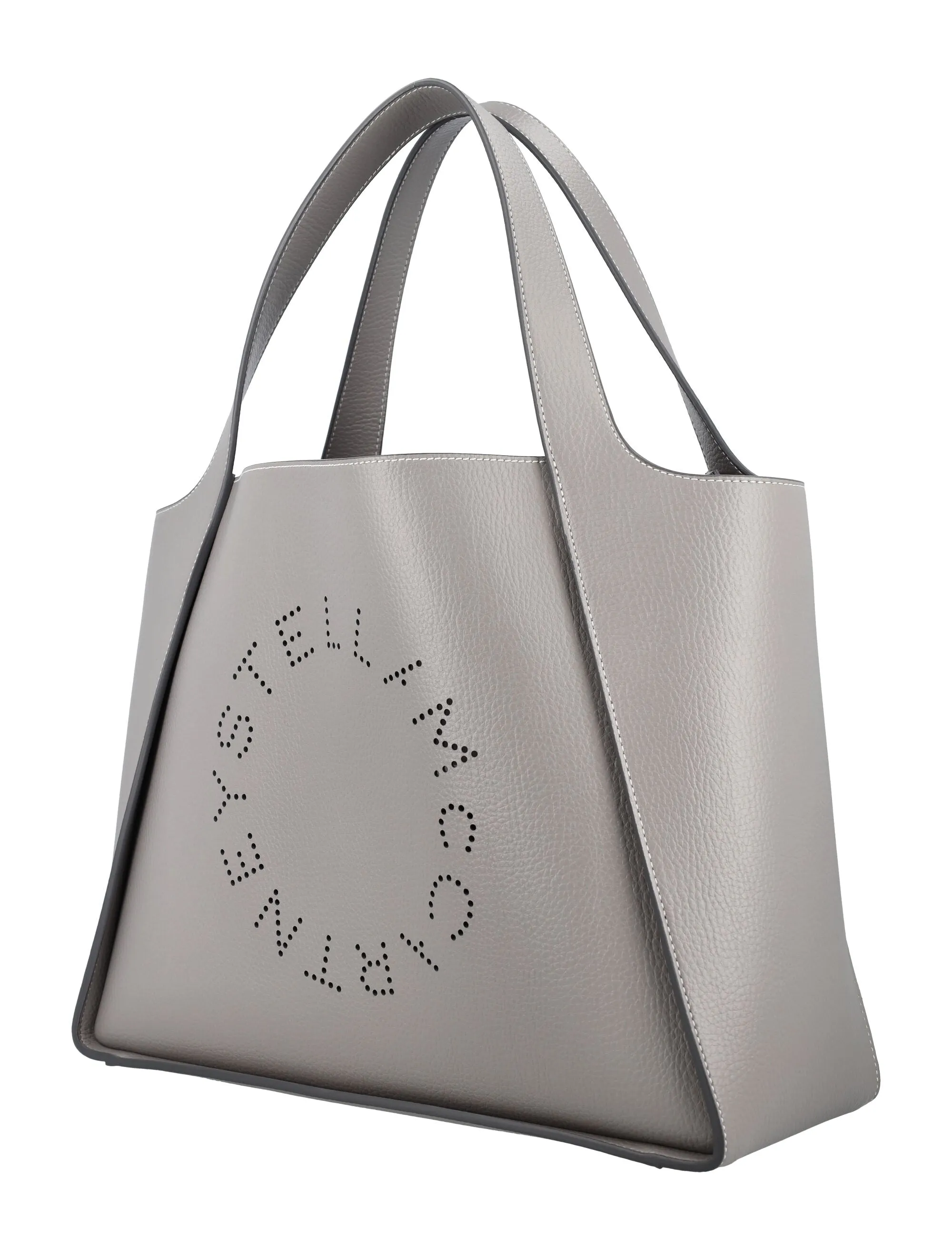 STELLA MCCARTNEY Eco-Chic Logo-Embossed Tote with Detachable Pouch - 30x40x15 cm