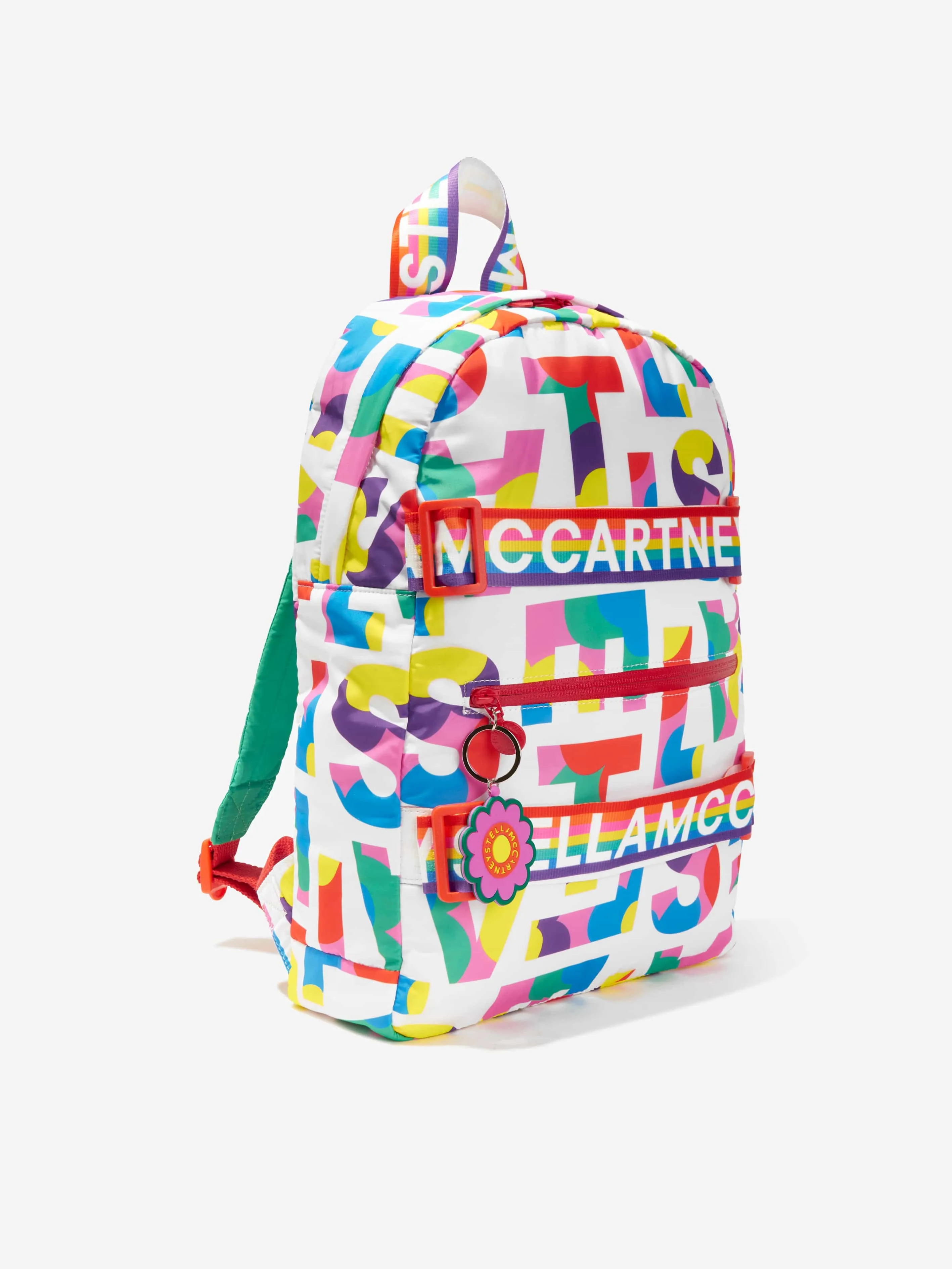 Stella McCartney Girls Logo Backpack in Multicolour