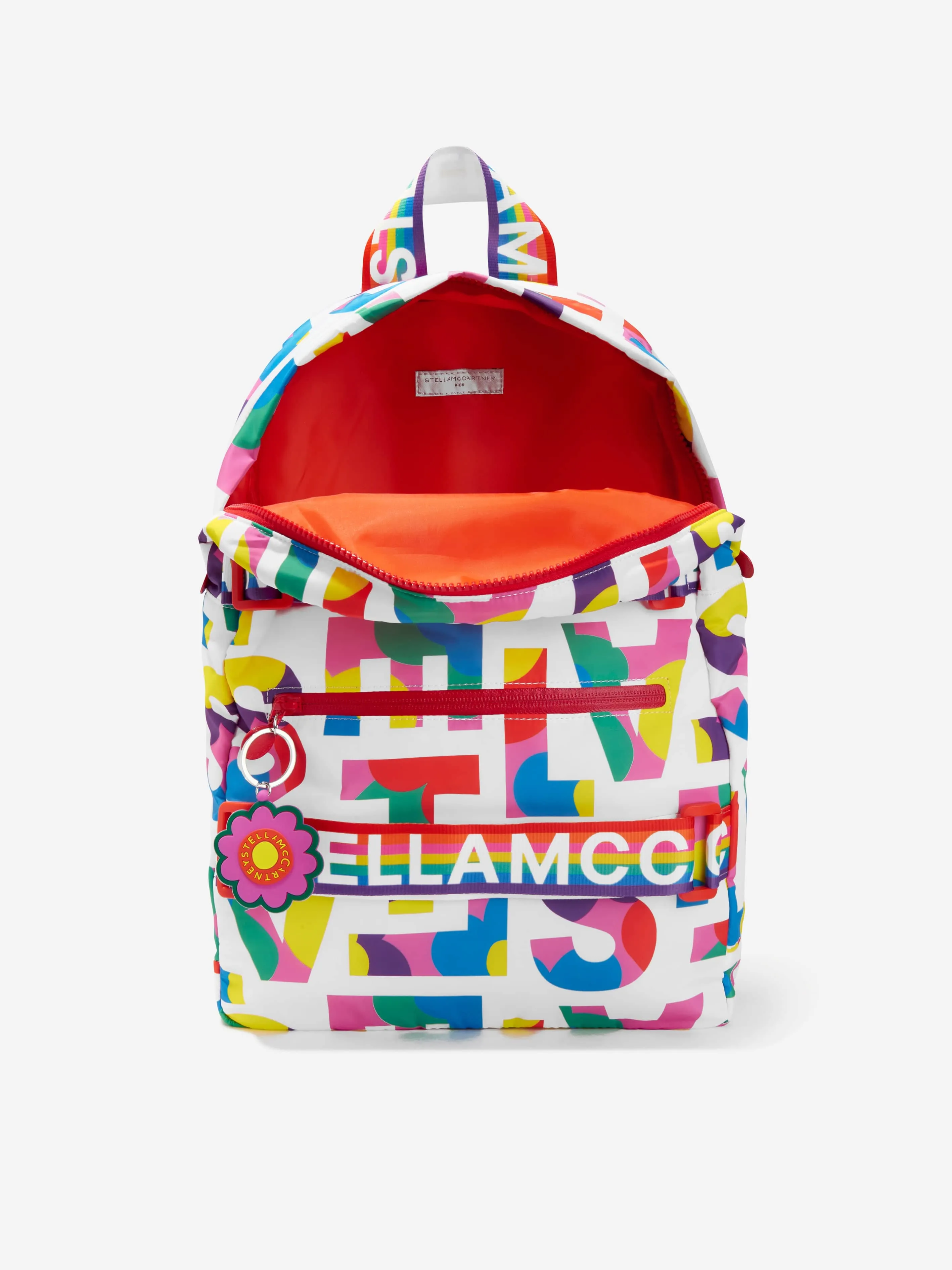 Stella McCartney Girls Logo Backpack in Multicolour