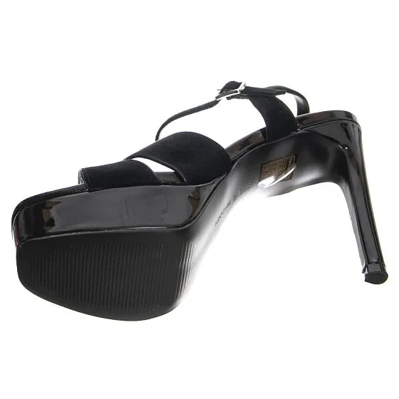 Steve Madden W' Lavisher Black Suede Sandals