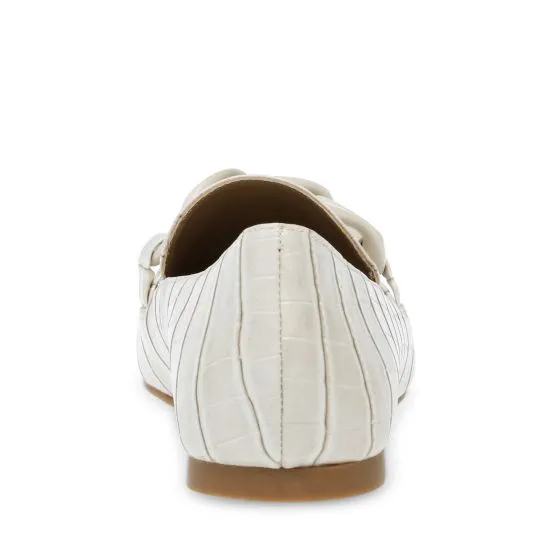 Steve Madden Womens Famed Bone Croco Sandals