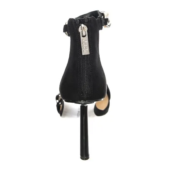 Steve Madden Womens Joisted Black Sued Sandals