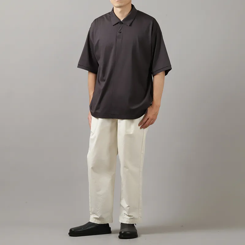 Still By Hand Dropped Shoulder Pullover Polo Shirt