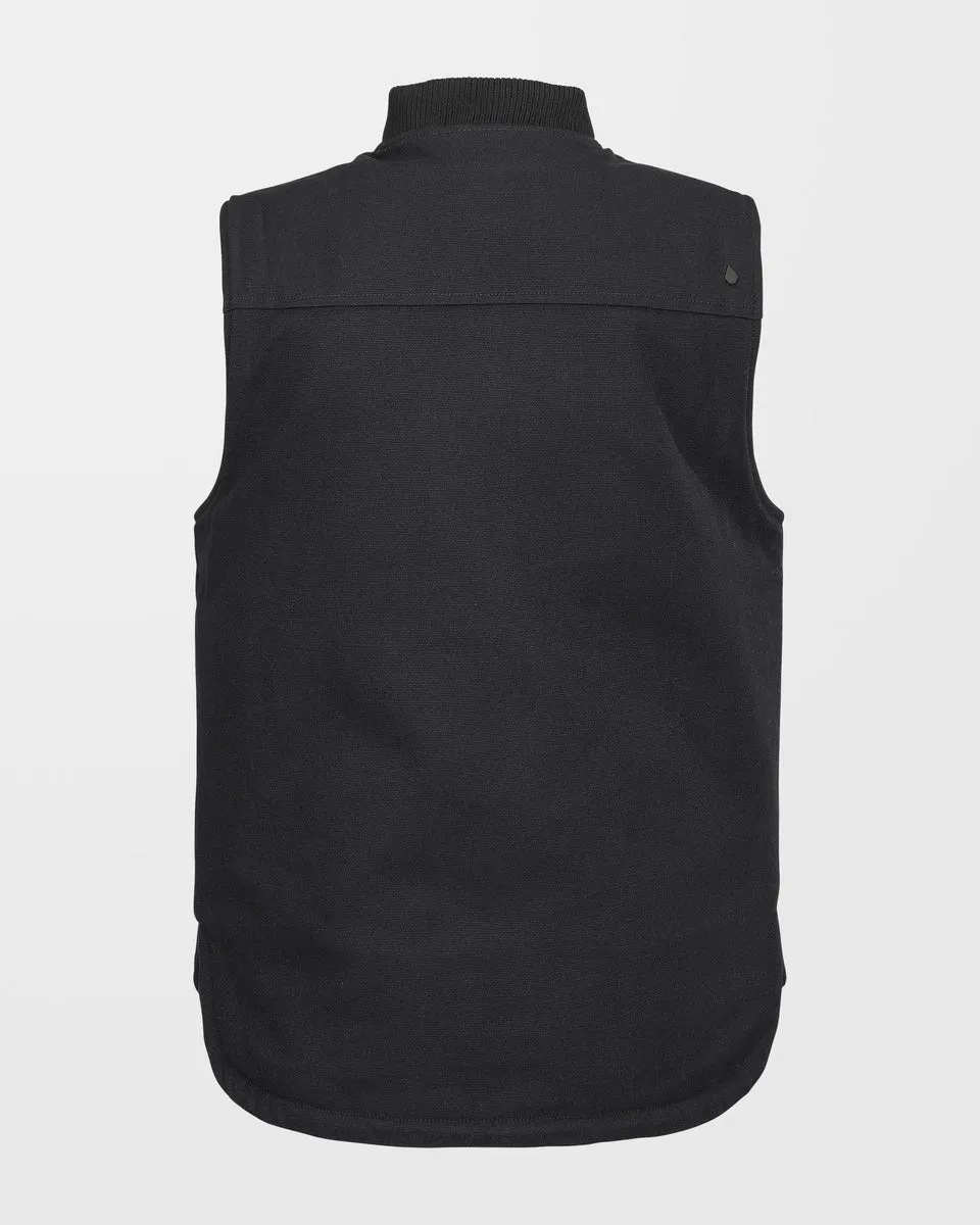 Stone Castine Puff Vest - Black