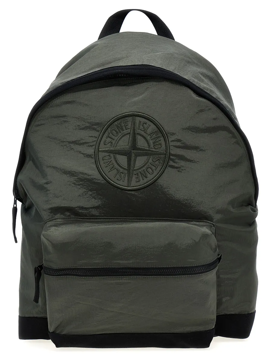 Stone Island    Stone Island Logo Embroidery Backpack