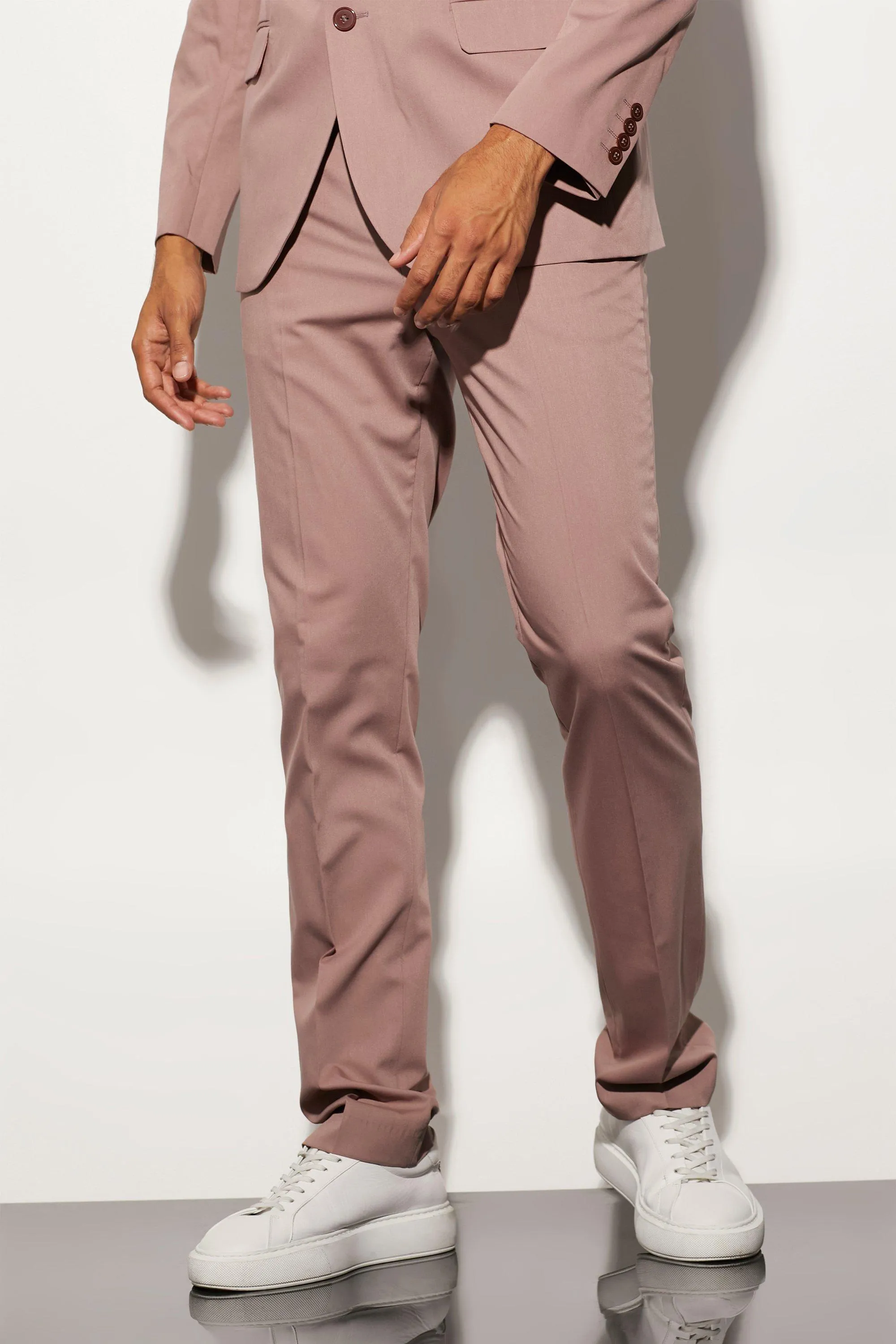 Straight Fit Suit Trousers