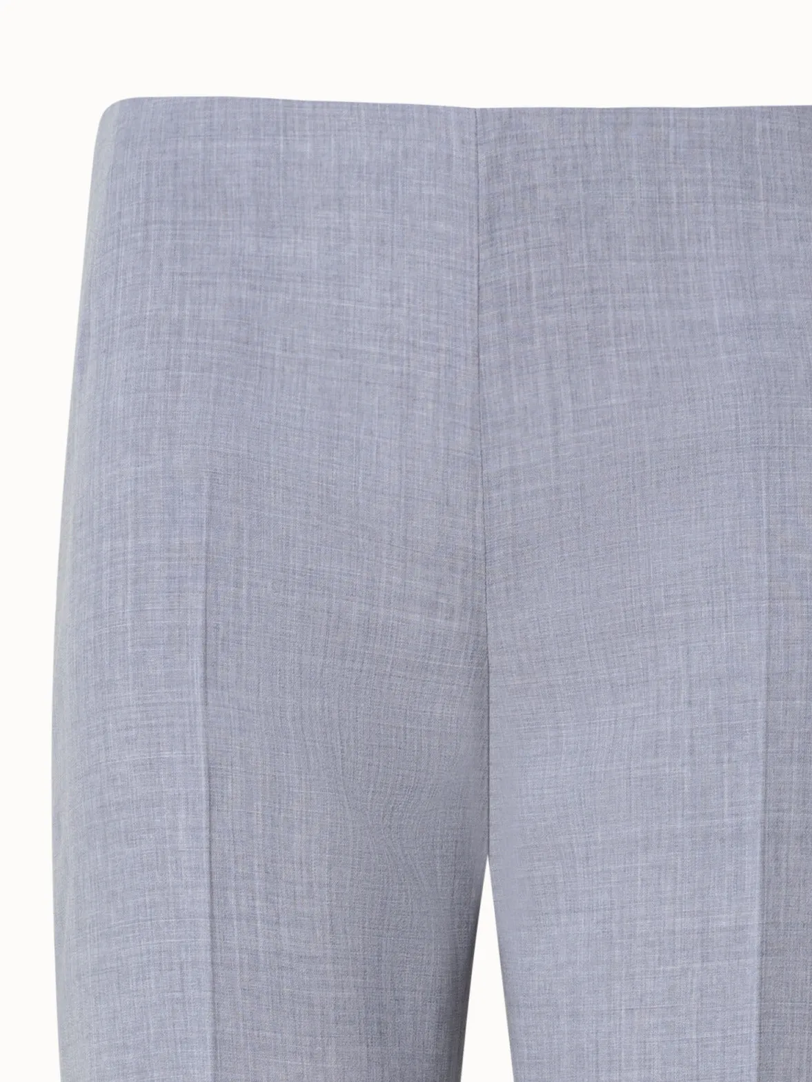 Straight Leg Pants in Wool Double-Face