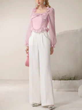 Straight Wide Simple Loose Chic Classy Pants