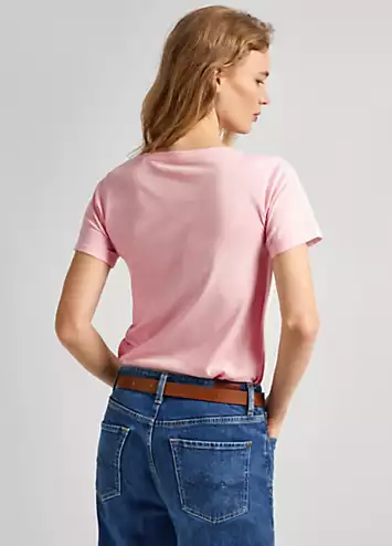 Stretch Jersey V-Neck T-Shirt by Pepe Jeans | Look Again