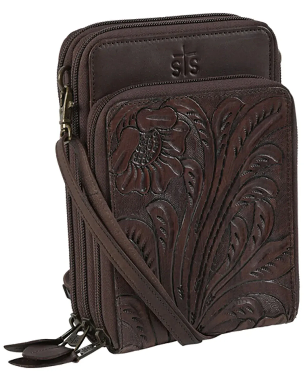 STS Ranchwear By Carroll Women's Brown Westward Jessie Crossbody