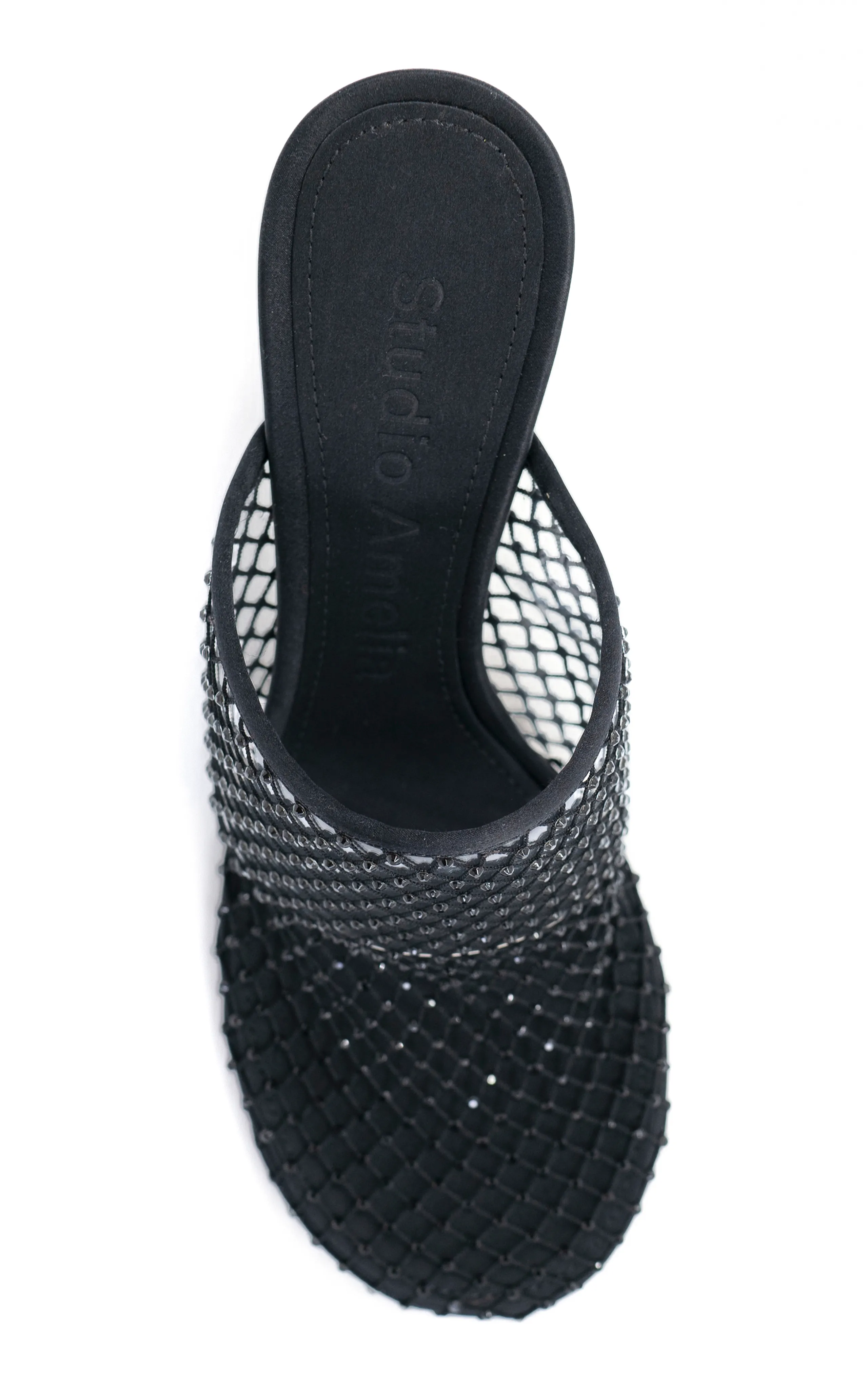 Studio Amelia Dolly Mesh Satin Mules