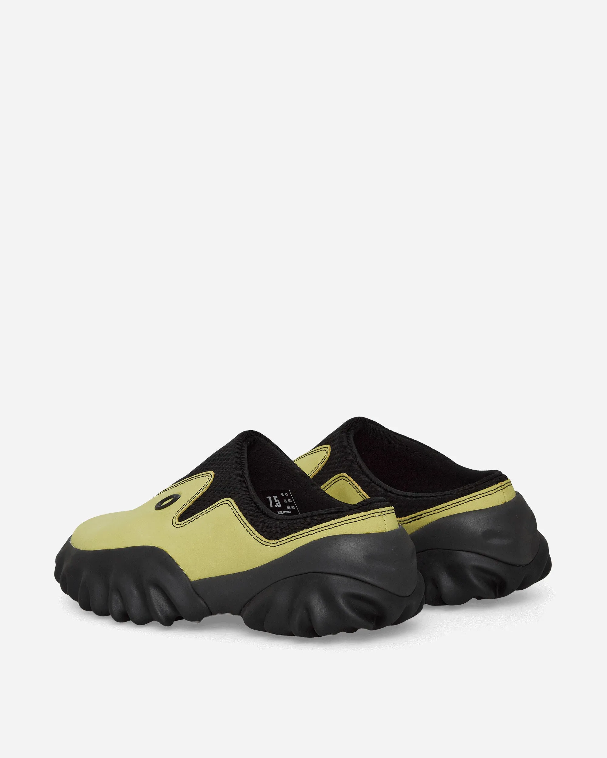 Suede Chop Saw Mules Celery / Black